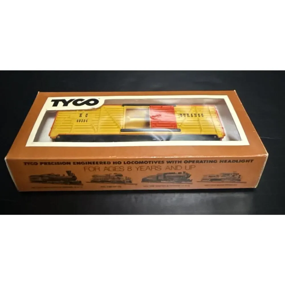 Tyco 935-2 Durango KC 40394 HO Scale Livestock Cattle Car Electric Train Yellow